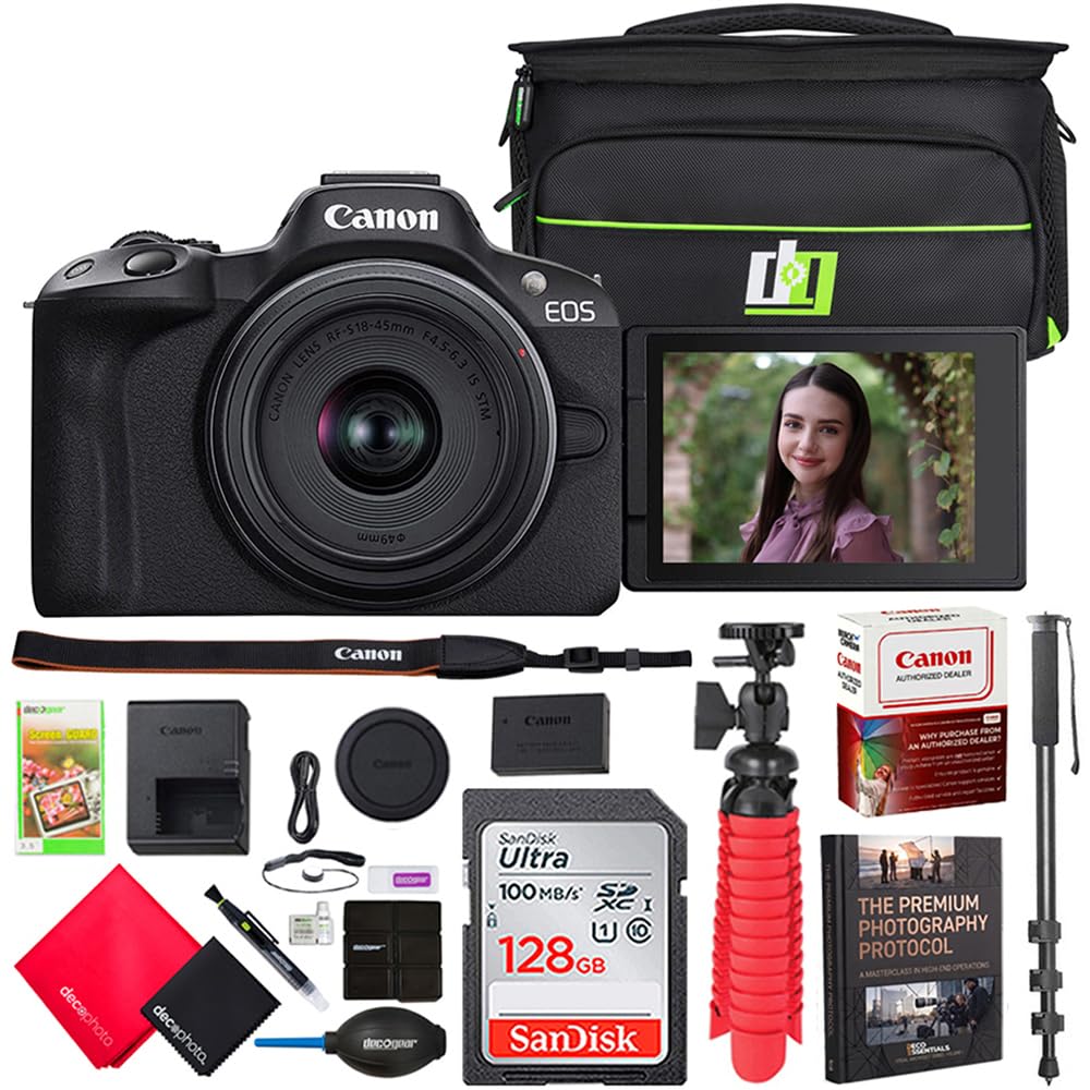 美花　Canon EOS R50 RF-S 18-45mm STM KIT Amazon.com: Canon EOS R50 Mirrorless Camera (Black) with RF-S 18